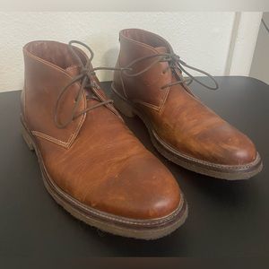 Johnston & Murphy Copeland Chukka 25-2022 Men’s Leather Sheepskin boots size 9.5